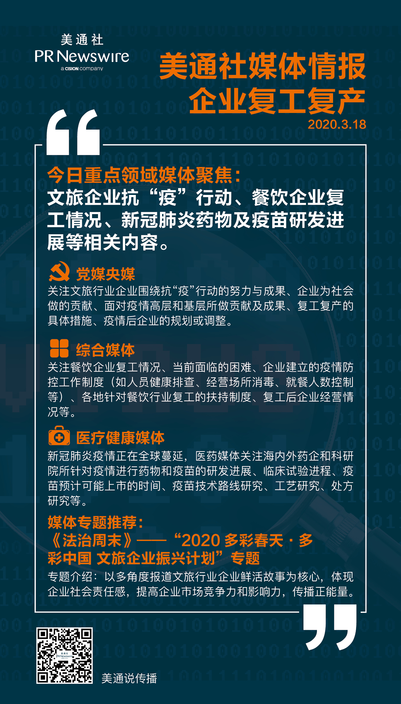 【3.20一周媒體聚焦】金融科技、文旅、時尚消費(fèi)企業(yè)振興與發(fā)展